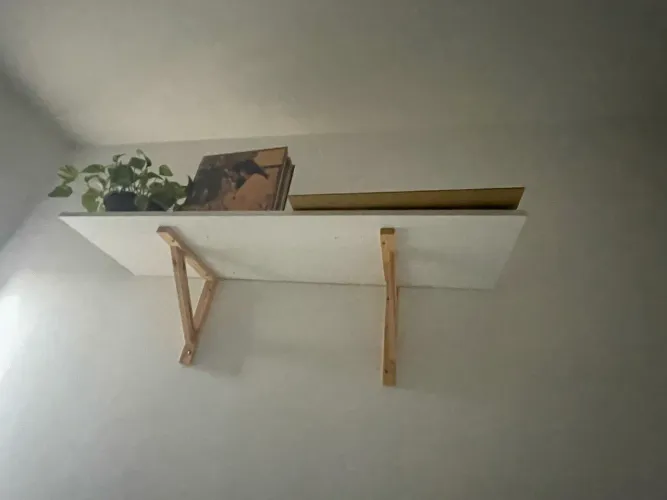 Mesa/Escrivaninha suspensa branca 1,20x35cm