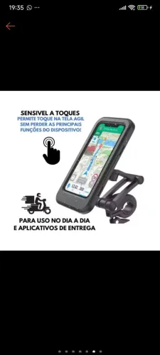 Suporte celular pra guidão aprova D'água