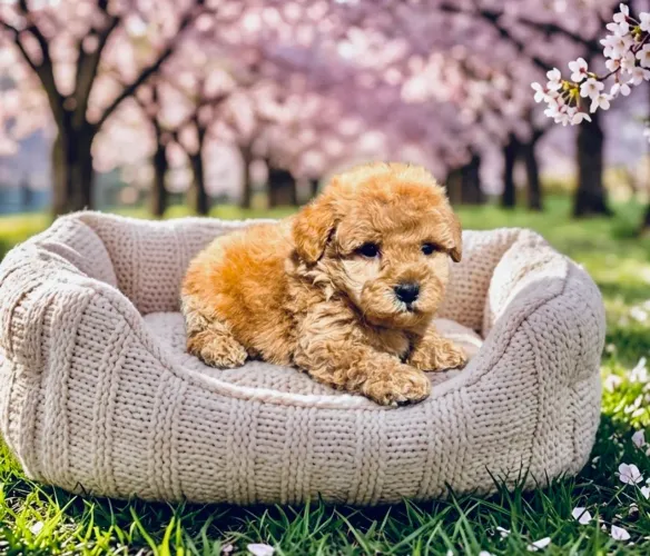 Poodle Toy Red macho pedigree