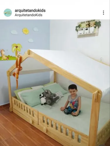 Cama infantil montessoriana (tamanho casal)