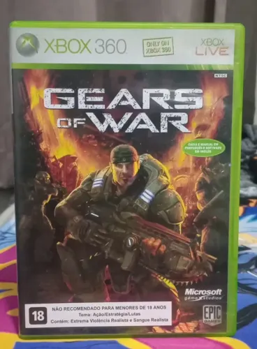 Gears Of War Xbox 360 Mídia Física Original Ntsc Cib