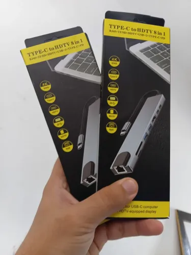 Hub USB Tipo C 8 Portas - Com HDMI 4K