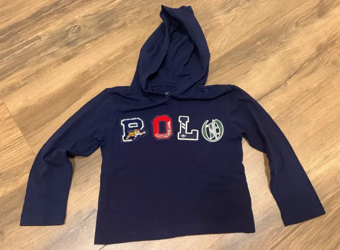Camiseta manga longa infantil Ralph Lauren original