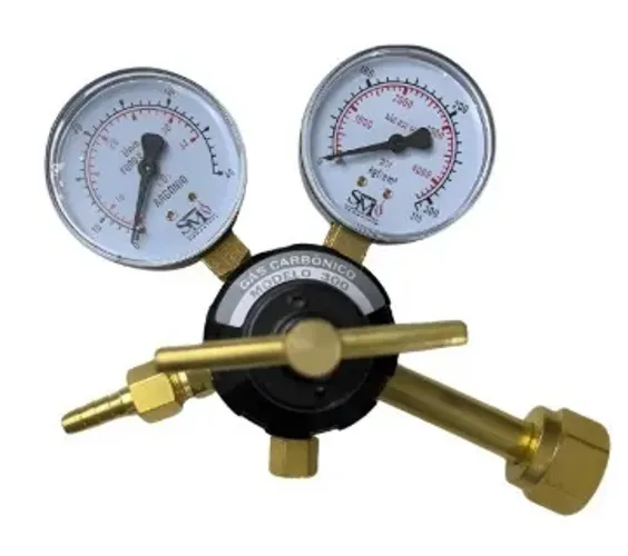 Regulador de Pressão Manometro Gás Co2 Modelo 300 Sm