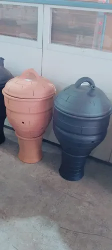 Churrasqueira de cerâmica a bafo nova
