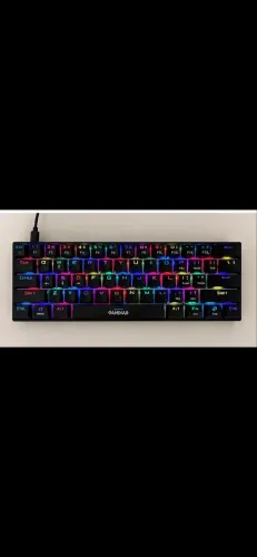 Teclado Gamer Gamdias Hermes E3 RGB 60% + Mouse Pad Fallen Grande de Brinde
