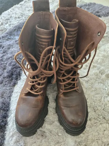 Bota Coturno Premium Europeu - Couro Legítimo - Importada de Portugal