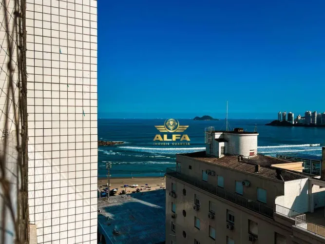 Apartamento com vista para o mar e 3 suítes na Praia das Pitangueiras Alfa Imóveis Guaruj