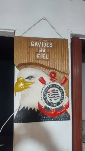 Quadro gaviões da fiel feita a mão