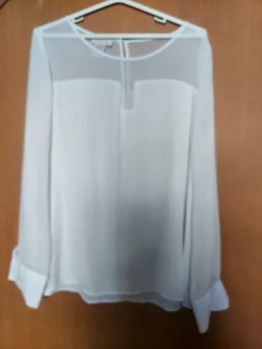 Título: Blusa Branca Com Transparência Vieha - Tamanho G (Nova/Nunca Usada)