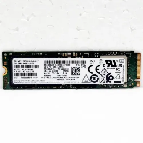 SSD 256GB NVMe M.2 2280 Samsung MZVLB256HBHQ-000L7