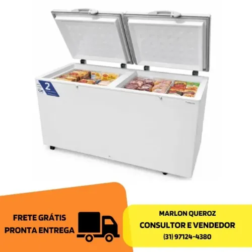 Freezer Horizontal 2 Tampas 503L Fricon