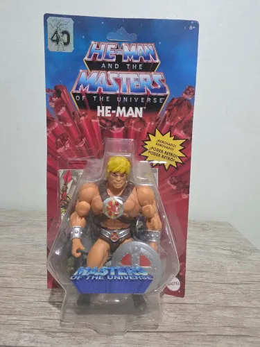 Boneco He-Man Edição Especial 40 Anos - Masters of the Universe Origins (Mattel)<br>