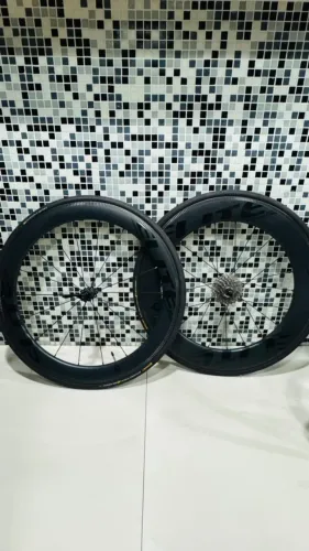 Roda de Carbono Elite Marvel Mixed 60/82 V-Brake HG