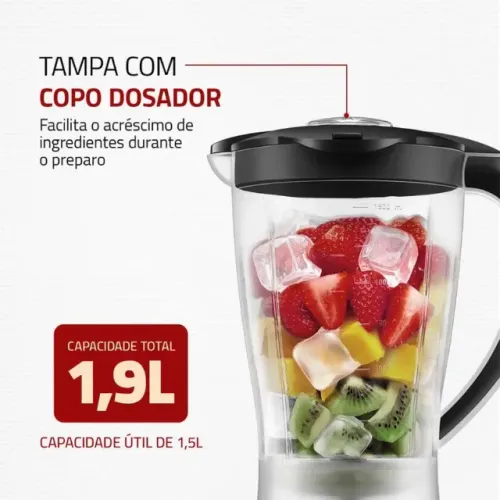 Liquidificador Mondial Easy Power 550W L-550-BC Preto