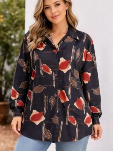 BLUSA EM CREPE DE SEDA TAMANHO 48