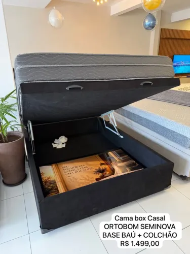 Cama Box Casal Ortobom SEMINOVA com ENTREGA 