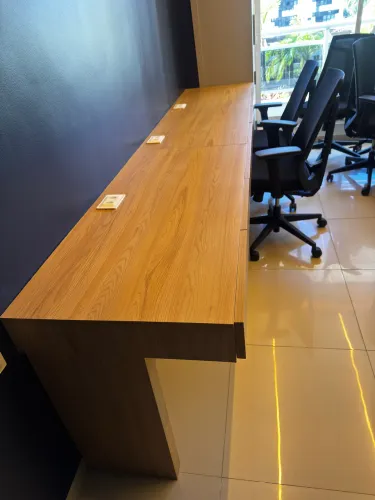 MESA CORPORATIVA PROJETADA EM MDF | 7 GAVETAS | ESTILO MODERNO