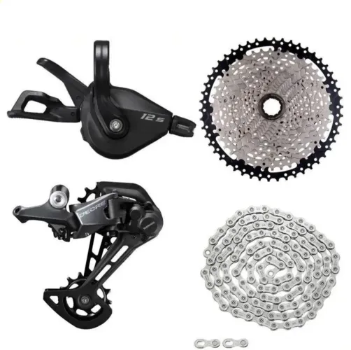 Kit shimano deore 12v com cassete absolute 