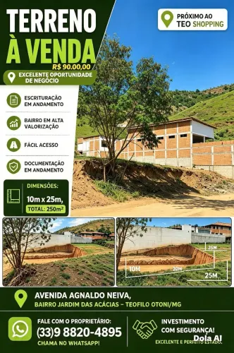 Grande oportunidade, lote a venda no bairro Jardimdas Acácias!
