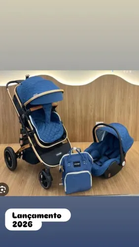 CARRINHO DE BEBÊ MOISÉS VOYAGE TORINO LUXO 3 EM 1 BRINDE BASE E BOLSA