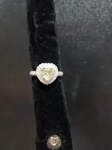 Anel de prata 925 com zirconia