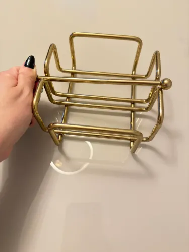 Porta guardanapos dourado da Camicado
