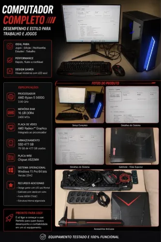DESKTOP GAMMER COMPLETO