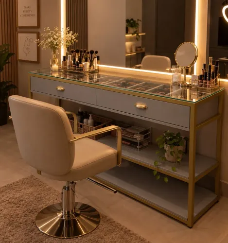 Móvel para penteadeira ou studio de beleza