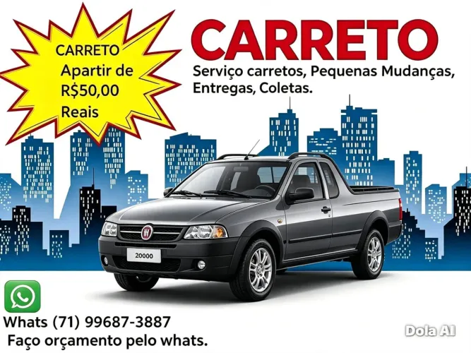 Carreto mais barato