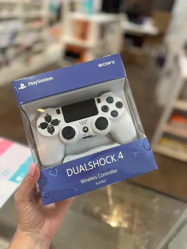 Controle Videogame PS4 Personalizado Branco Wireless