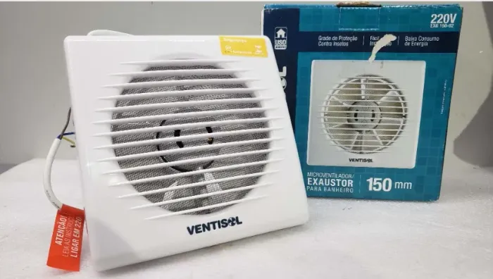2 Exaustor r150mm 220v e 2 Coifa, 6 metros e 3 metros