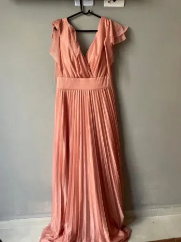 Vestido madrinha rosa canela