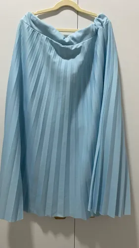 Saia plissada azul bebê | Tamanho G