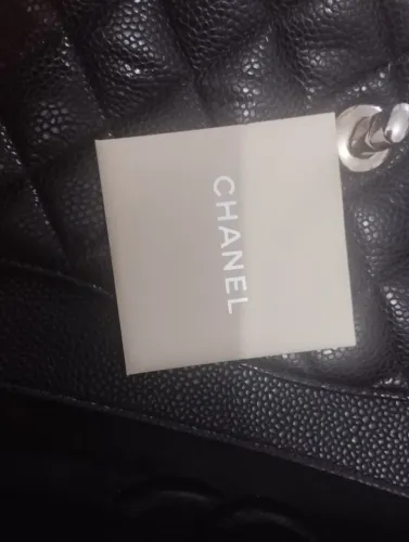 Bolsa Chanel Double Flap Caviar Preta 