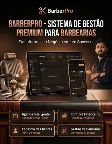 Sistema de Gestão de barbearia