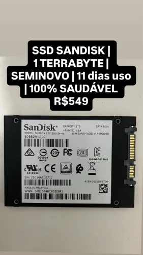 Ssd sandisk 1 terrabyte