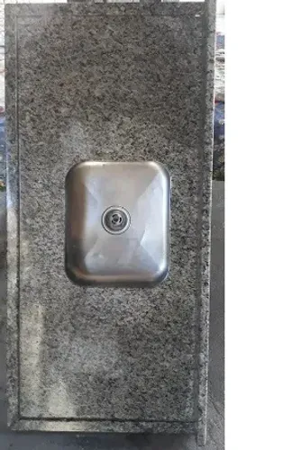 Pia granito cuba inox