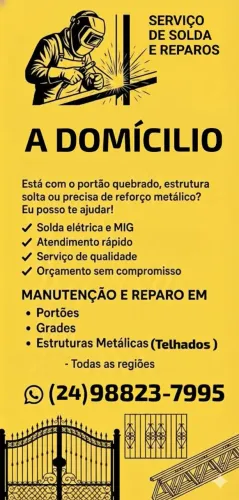 SERVIÇOS DE SERRALHERIA E SOLDAS EM GERAL