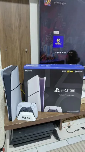 PS5 SLIM 12X C/J ACEITO SEU GAME + VOLTA