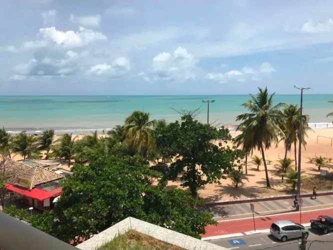 Alugo Apartamento Flat Mobiliado Vista pro mar no Luxor Cabo Branco Beira-Mar João Pessoa