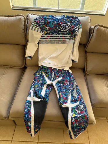 Conjunto de motocross Troy ler history XL - GG