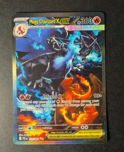 Carta Pokémon Mega Charizard X EX INGLÊS ilustração Rara Especial NM Original (ENCOMENDA)