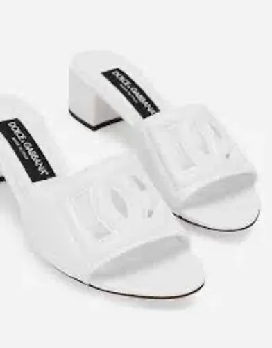 DOLCE & GABBANA - Mule Branco em Couro Legítimo