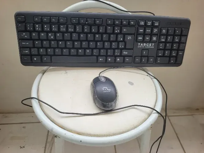 Teclado mais Mouse com fio