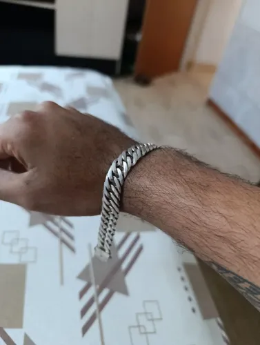 Prata de pulso 13mm masculina