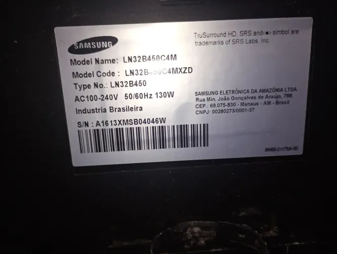 Peças de tv Samsung