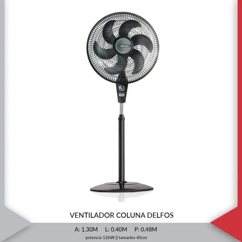 Ventilador Mallory coluna 40cm