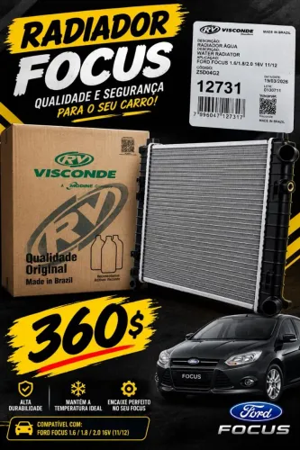 Radiador de carro Ford focus 1.5//1.8/2.0
