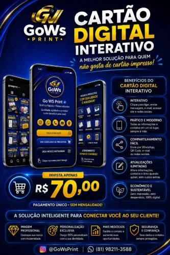 CARTÃO DE BISITA INTERATIVO